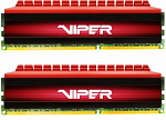 390675 Память DDR4 2x8Gb 3200MHz Patriot PV416G320C6K Viper 4 RTL PC4-25600 CL16 DIMM 288-pin 1.35В с радиатором Ret