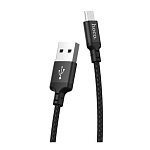 1882857 HOCO HC-62844 X14/ USB кабель Micro/ 1m/ 2A/ Нейлон/ Black