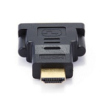 1301123 Gembird Переходник HDMI-DVI , 19M/25F, золотые разъемы, пакет(A-HDMI-DVI-3)