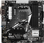 1135182 Материнская плата Asrock AB350M PRO4 R2.0 Soc-AM4 AMD B350 4xDDR4 mATX AC`97 8ch(7.1) GbLAN RAID+VGA+DVI+HDMI
