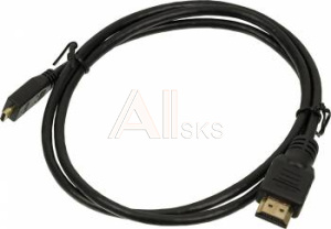 794362 Кабель Micro HDMI (m)/HDMI (m) 1м. позолоч.конт. черный