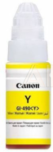 355378 Картридж струйный Canon GI-490Y 0666C001 желтый (70мл) для Canon Pixma G1400/2400/3400