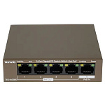 11045963 TENDA TEG1105PD Коммутатор настольный 5-Ports 10/100/1000 Base-T 4-Ports PoE(PoE бюджет 30W)