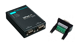 UPort 1250 USB to 2-port RS-232/422/485,921.6Kbps,15KV ESD Protection,mini DB9F-to-TB