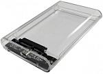 1692097 Внешний корпус для HDD/SSD AgeStar 3UB2P6C SATA III USB3.0 пластик прозрачный 2.5"