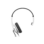 11044885 A4Tech HS-11 черный/белый 2м накладные оголовье (HS-11/3.5MM PLUG/BLACK+WHITE)