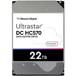 11063305 HDD WD SATA 22Tb Ultrastar DC HC570 0F48155 7200 6Gb/s 512Mb WUH722222ALE6L4