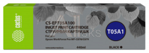 1623812 Картридж струйный Cactus CS-EPT05A100 T05A1 черный (440мл) для Epson WorkForce Pro WF-C878/C879