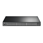 1000745111 Коммутатор TP-Link Коммутатор/ 48-port Gigabit PoE+ L2+ switch, 48 802.3af/at PoE+ ports, 4 Gb SFP slots, 1 RJ-45 + 1Micro-USB console ports, 348W PoE budget