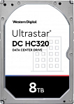 Жесткий диск WD SAS 3.0 8TB 0B36453 HUS728T8TAL5204 Server Ultrastar DC HC320 512E (7200rpm) 256Mb 3.5"