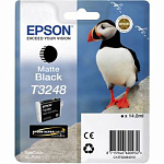 494576 Картридж струйный Epson T3248 C13T32484010 черный матовый (650стр.) (14мл) для Epson SureColor SC-P400