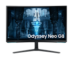 LS32BG852NIXCI Samsung 32" Odyssey Neo G8 S32BG852NI Curved VA 16:9 3840x2160x240Hz 1,07 млрд 1ms 250cd 1М:1 178/178 DP; HDMIx2; USB3.0x2 HAS Pivot Tilt VESA Black