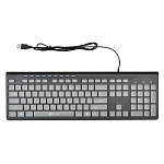 1633049 Клавиатура Oklick 480M черный/серый USB slim Multimedia [1067199]