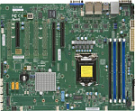 1154610 Материнская плата SUPERMICRO MBD-X11SSi-LN4F-O Soc-1151 iC236 ATX 4xDDR4 6xSATA3 SATA RAID i210AT 2хGgbEth Ret