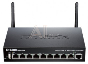 629871 Межсетевой экран D-Link DSR-250N N300 10/100/1000BASE-TX черный