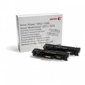376876 Картридж лазерный Xerox 106R02782 черный двойная упак. (6000стр.) для Xerox Phaser 3052/3260 WC 3215/3225