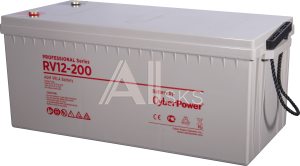 1000527495 Аккумуляторная батарея PS CyberPower RV 12-200 / 12 В 200 Ач Battery CyberPower Professional series RV 12-200, voltage 12V, capacity (discharge 20 h)