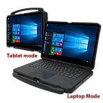 Защищенный ноутбук Winmate L140AD-3 можно брать с собой куда угодно благодаря степени защиты IP65 и испытаниям на удары, падения и вибрацию по стандар