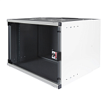 LN-SS12U5440-LG LANDE SET SOHO 19" Телекоммуникационный настенный шкаф 12U, 540х400х592мм, стеклянная передняя дверь, предсобранный, цвет серый