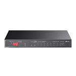 Коммутатор TP-Link TL-SG1210PP, Настольный с 9 гигабитными портами (6 портов PoE+, 2 порта PoE++, 1 комбо порт RJ45/SFP), 802.3af/at/bt 3-го типа, бюд