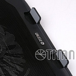 688315 Подставка для ноутбука Titan TTC-G21T 15"355x260x40мм 19дБ 2xUSB 1x 130ммFAN черный