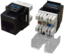 TWT-OK45UTP180/5E-BK Модуль Keystone RJ45, Cat.5E, UTP, 180 градусов, черный