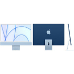1847927 Apple iMac [MJV93RU/A] Blue 24" Retina 4.5K {Apple M1 chip with 8-core CPU and 7-core GPU/8GB/256GB SSD} (2021)