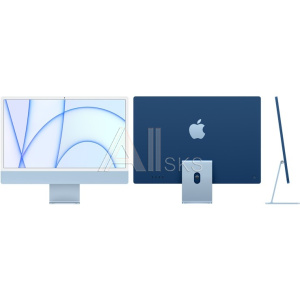 1847927 Apple iMac [MJV93RU/A] Blue 24" Retina 4.5K {Apple M1 chip with 8-core CPU and 7-core GPU/8GB/256GB SSD} (2021)