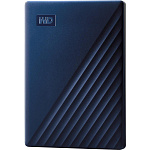 1000690136 Внешние HDD/ Portable HDD 2TB WD My Passport for Mac (Midnight Blue), USB-C/USB 3.2 Gen1, 107x75x11mm, 140g /12 мес./
