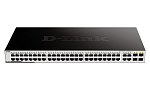 DGS-1052/A3A Коммутатор D-LINK Неуправляемый , 48x1000Base-T, 4xCombo 1000Base-T/SFP, защита от статического электричества до 1 кВ, корпус металл