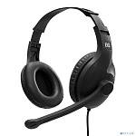 ExeGate Office HS-102S (4-контактный 3.5 мм мини-джек, динамик 40мм, 20-20000Гц, длина кабеля 1,5м, регулировка громкости на кабеле, Color Box) (EX289
