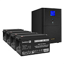 296878 Комплект ИБП EX295990RUS + батарея 150Aч EX282990RUS 4шт (инвертор, синус, для котла) ExeGate SineTower SZ-3000.LCD.AVR.3SH.1C13.RJ.USB <3000VA/2400W,