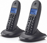 1915295 Р/Телефон Dect Motorola C1002CB+ черный (труб. в компл.:2шт)