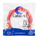 1692535 Cabeus PC-UTP-RJ45-Cat.6-5m-RD Патч-корд U/UTP, категория 6, 2xRJ45/8p8c, неэкранированный, красный, PVC, 5м