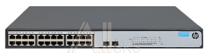 1000363340 Коммутатор HPE Сетевой 1420-24G-2SFP+ 10G Uplink Switch Switch (Unmanaged, 24*10/100/1000 + 2 SFP+, QoS, fanless, 19'')