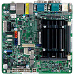 Промышленная плата NEX-617, форм-фактор Mini-ITX, процессор Intel Celeron J1900 2ГГц, 2x DDR3 SO-DIMM, VGA, HDMI, 2x GbE, 2x SATA, mSATA, 5x COM, 10x