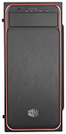 MasterBox E500L (MCB-E500L-KA5N-S01), 2xUSB3.0, 1x120Fan, w/o PSU, Black w/Red line, ATX