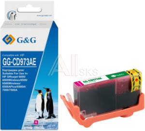 1887042 Картридж струйный G&G GG-CD973AE пурпурный (14.6мл) для HP Officejet 6000/6500/6500A/7000/7500A