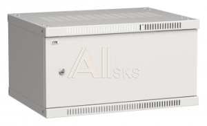 1616460 Шкаф коммутационный ITK Linea WE (LWE3-06U64-MF) настенный 6U 600x450мм пер.дв.металл 50кг серый 400мм 200град. 320мм IP20 сталь