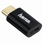 488286 Переходник Hama 00178399 micro USB (f)-USB Type-C (m) черный