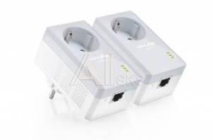 282925 Сетевой адаптер Powerline TP-Link TL-PA4010P KIT AV600 Fast Ethernet