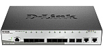 DGS-1210-12TS/ME/B1A Коммутатор D-LINK Управляемый L2 , 10x1000Base-X SFP, 2x1000Base-T, защита от статического электричества до 6 кВ, CLI, консольный порт RJ-45, RPS, подд