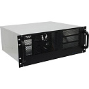 1877232 Procase RM438-B-0 Корпус 4U server case,3x5.25+8HDD,черный,без блока питания,глубина 380мм, MB ATX 12"x9.6"