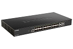 DXS-1210-28S/A1A Коммутатор D-LINK PROJ Настраиваемый L2+ , 24x10GBase-X SFP+, 4x10GBase-T, CLI, консольный порт RJ-45