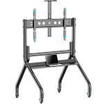 TS2080-B ONKRON стойка для телевизора с кронштейном 60"-120", мобильная, чёрная TS2080