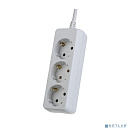Perfeo Сетевой удлинитель с заземлением "POWERMATE", PF_A4687 (3,0м, 3 розетки, белый (PF-PE-3/3,0-W))
