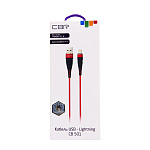 1675397 Кабель CBR CB 501 Red, USB to Lightning, 2,1 А, 1 м, цветная коробка