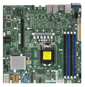 MBD-X11SCM-F-O Supermicro Motherboard 1xCPU X11SCM-F E-22**/ UpTo4UDIMM/ 6x SATA3/ C246 RAID 0/1/5/10/ 2xGE/ 1xPCIx16, M.2 Interface: 1 SATA/PCI-E 3.0 x4 and 1 PCI-E