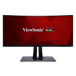 Viewsonic 34" VP3481 VA LED изогнутый, 3440x1440, 5ms, 400cd/m2, 178°/178°, 3000:1, 20Mln:1, HDMI*2, DP, USB-Hub, USB-C, Frameless, Tilt, Swivel, HAS,