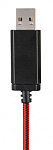 1191719 Наушники с микрофоном Hama HS-USB400 черный/красный 2м накладные оголовье (00139927)